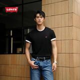 李维斯Levi's情侣同款美式复古简约休闲时尚宽松LOGO印花短袖T恤