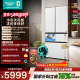 海信大薄荷600Max法式冰箱新一级法式多门制冰冰箱超薄零嵌入双系统大容量大冻梨TR-600E7SFZSD