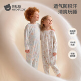 贝肽斯胎脂皮儿童睡衣春秋长袖连体衣男女宝高弹分腿防踢护肚护膝家居服