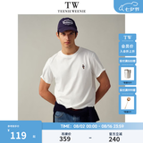 Teenie Weenie Men小熊男装春夏款短袖男美式运动休闲全棉凉感刺绣圆领T恤上衣 白色 S
