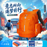 letopo悟空系列简约素色护脊减负减压学龄年级小学生书包大容量超轻 小童橘橙色| 1到3年级