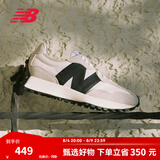 NEW BALANCE NB327官方夏季休闲鞋男鞋女鞋情侣舒适增高鞋百搭潮流厚底运动鞋 米灰色/白色 MS327FE 39.5 (脚长24.5cm)