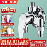 橱卫帮（CVBAB）明装淋浴水龙头铜混水阀花洒明管冷热混水阀龙头淋浴器开关CV1031