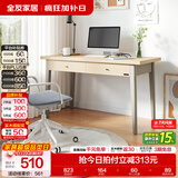全友家居北欧办公电脑桌书架书桌书柜一体化组合家用卧室学习写字桌子 单书桌（无椅子）
