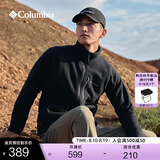 Columbia哥伦比亚户外男子舒适运动保暖柔软抓绒衣休闲外套AE3039 010 黑色 M(175/96A)
