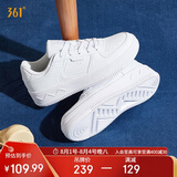 361°运动女鞋春夏季复古厚底增高耐磨小白鞋休闲板鞋682116601F-7