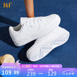 361°运动女鞋春夏季复古厚底增高耐磨小白鞋休闲板鞋682116601F-7