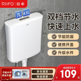 日丰冲便器水箱明装家用卫生间蹲坑蹲便大容量马桶速冲力厕所W01