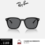 雷朋（RayBan）方形注塑墨镜男女款高级户外偏光太阳镜眼镜0RB4392D 601/81黑色镜框深灰色偏光镜片 尺寸66