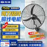先锋（SINGFUN）工业风扇强力超大风牛角扇工业电风扇大功率壁挂扇商用摇头风扇车间仓库壁挂大风扇FS-750BG