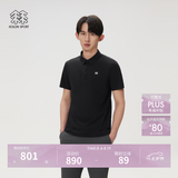 KOLON SPORT/可隆SECO POLO衫  男士户外抗菌防晒UPF50+吸湿速干T恤 LHPT6MTT23-BK 黑色 2XL 185/104A
