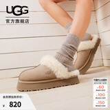 UGG春季女士经典舒适厚底毛拖包头休闲懒人毛毛鞋勃肯鞋 1122550 SAN | 沙色 39 尺码偏小，建议拍大一码