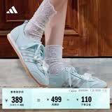 adidas「冰淇淋T头鞋」VS JOG 2.0薄底运动鞋男女阿迪达斯轻运动   浅天蓝/金属银/亮白 (推荐女生选小半码)   35.5