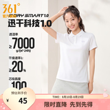 361°polo衫男2026年夏季新款休闲透气短袖情侣运动翻领t恤女父亲节 【女款】本白 L