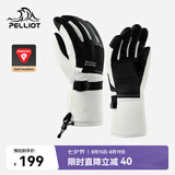 伯希和（Pelliot）【P系列】P棉滑雪手套冬男女骑行登山舒适保暖触屏105431001白灰M