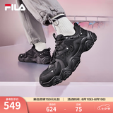 斐乐（FILA）猫爪4丨老爹鞋男鞋女鞋夏季透气出片运动鞋增高休闲鞋网面情侣鞋 【男款】黑-BK 41