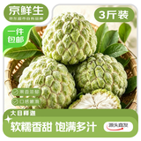 京鲜生广东大目释迦果 净重3斤装 单果250g+生鲜水果源头直发