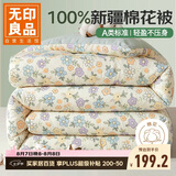 无印良品100%新疆纯棉花被子 春秋被芯空调被四季棉被 6斤 200*230cm