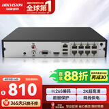 海康威视网络监控硬盘录像机8路高清主机手机远程高性能监控主机DS-7808N-Q1/8P