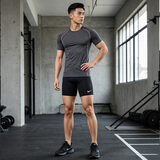 耐克NIKE健身服男子紧身速干舒适DRI-FIT短裤FB7964-010黑2XL