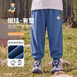 Classic Teddy精典泰迪童装男童裤子儿童长裤中小童休闲运动卫裤 仔蓝 110