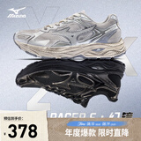 美津浓（MIZUNO）【吴曦同款】男女运动休闲缓震透气网面复古做旧跑步鞋RACER S