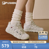 斐乐（FILA）FUSION 斐乐潮牌篮球鞋女鞋低帮篮球文化鞋复古休闲鞋老爹鞋 燕麦色-T12W941206AOM 35.5