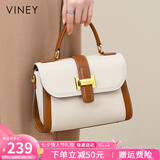 viney牛皮包包女包斜挎妈妈包中年手提单肩生日七夕情人节礼物送女友