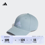 adidas经典舒适运动遮阳棒球帽子男女阿迪达斯官方 灰蓝/白   OSFW(女子)