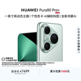 HUAWEI Pura 80 Pro+  16GB+1TB 釉青一英寸高动态主摄  个性色卡AI辅助构图 鸿蒙系统华为手机