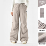 骆驼（CAMEL）[王俊凯同款]户外滑雪裤男加绒御寒保暖防泼水宽松工装裤女 1776