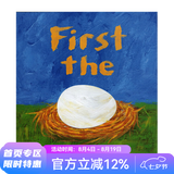 First The Egg 先有蛋 凯迪克绘本奖 趣味洞洞书 英文原版绘本 Laura Vaccaro Seeger 儿童图画故事书 绿山墙