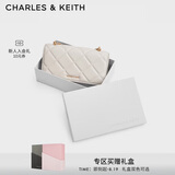CHARLES&KEITH质感菱格链条小方包钱包斜挎包包女包七夕礼物送女友CK6-10680924