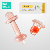 beedoll蓓兜花朵牙胶磨牙棒0-1岁小月龄宝宝口欲期咬胶乐 樱花粉