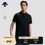 迪桑特（DESCENTE）DESCENTE迪桑特TRAINING系列男士吸湿速干D-TOUGH短袖POLO衫新品 BK-黑色 M (170/92A)