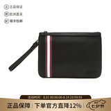 巴利（BALLY）新品 男士PVC手拿包男包七夕情人节礼物 BEX MD OF 36 6226508 黑色红白