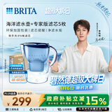 碧然德（BRITA）过滤净水器 家用滤水壶 净水壶 海洋系列 3.5L（蓝）+专家版滤芯5枚 环保加固包装