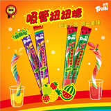 Trolli德国口力 吸管糖 15g*10条 混合口味 酸条糖酸砂糖 儿童零食软糖