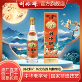 刘伶醉54度609礼盒高端摆柜浓香型白酒纯粮食酒金元古窖池过年送礼 500mL 1瓶 纪念酒单瓶礼盒+礼袋