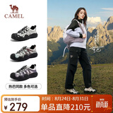 骆驼（CAMEL）【迪丽热巴同款】极光登山丑萌鞋女休闲鞋 L26S202026 米白/黑 37