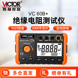 胜利仪器（VICTOR）数字兆欧表500V 绝缘电阻测试仪 电子摇表1000V绝缘表  VC60B+绝缘（5000MΩ 1000V ）