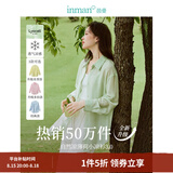 茵曼（INMAN）欧若风天丝薄开衫女装衬衫2026夏季新品长袖衬衣 多扣款薄荷绿-18424138 S