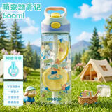 contigo康迪克单层运动吸管水杯600ml萌宠踏青记HBC-ADN063