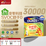 多乐士（Dulux）乳胶漆森呼吸淳零抗菌竹炭防霉涂料全效儿童漆A8206补墙漆白1L