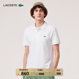 LACOSTE法国鳄鱼男装经典商务休闲纯色翻领Polo衫|PH7937 001/白色 M 4