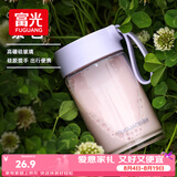 富光玻璃杯高硼硅玻璃水杯子女生便携牛奶咖啡刻度高颜值茶杯330ml