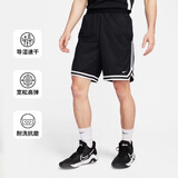 耐克（NIKE）男子夏季篮球无内衬短裤8英寸 透气速干高弹FN2652-010 黑 2XL