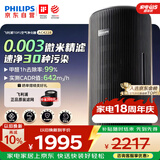 飞利浦（PHILIPS）【0.003微米精滤】空气净化器除甲醛二手烟味新房孕妇婴儿专用除螨尘病毒花粉过敏原AC4228黑