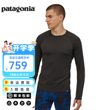 巴塔哥尼亚（Patagonia） 男士秋冬户外保暖舒适透气C3功能内衣上装Cap Mw Crew C3 44427 BLK M 175/180(CM) 68/76(KG)