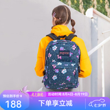 JANSPORT杰斯伯双肩背包男女清新森系书包繁花波点旅行包通勤电脑包 T5015Q4芙蓉花-无侧袋无隔层